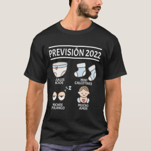 Prévision 2022 Mama Ankündigung Schwangerschaft T-Shirt