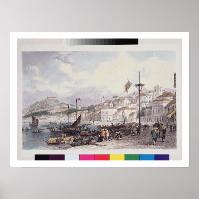 Pria Grande, Macao, c.1850 (Farblitho) Poster (Vorne)