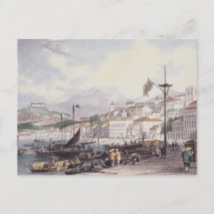 Pria Grande, Macao, c.1850 (Farblitho) Postkarte