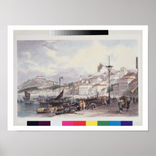 Pria groß, Macao, c.1850 (Farbelitho) Poster