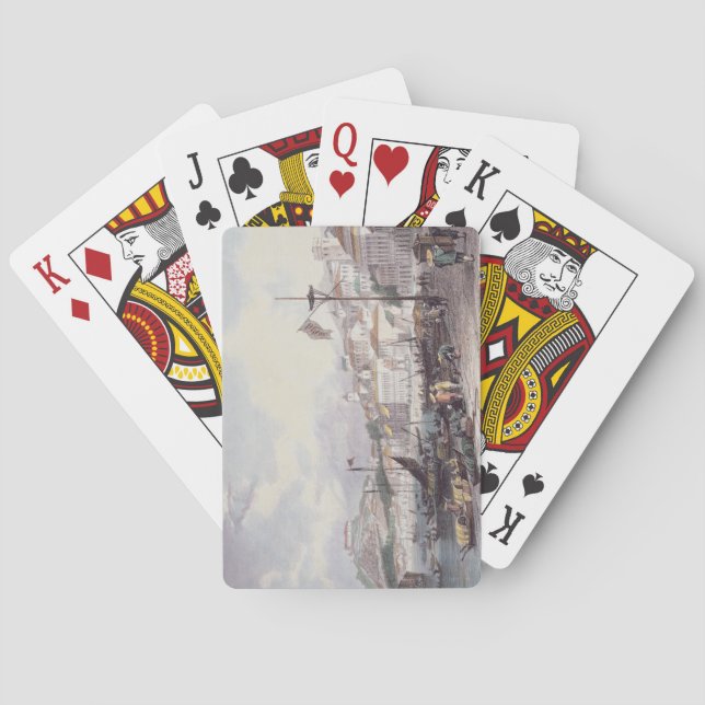 Pria groß, Macao, c.1850 (Farbelitho) Spielkarten (Rückseite)