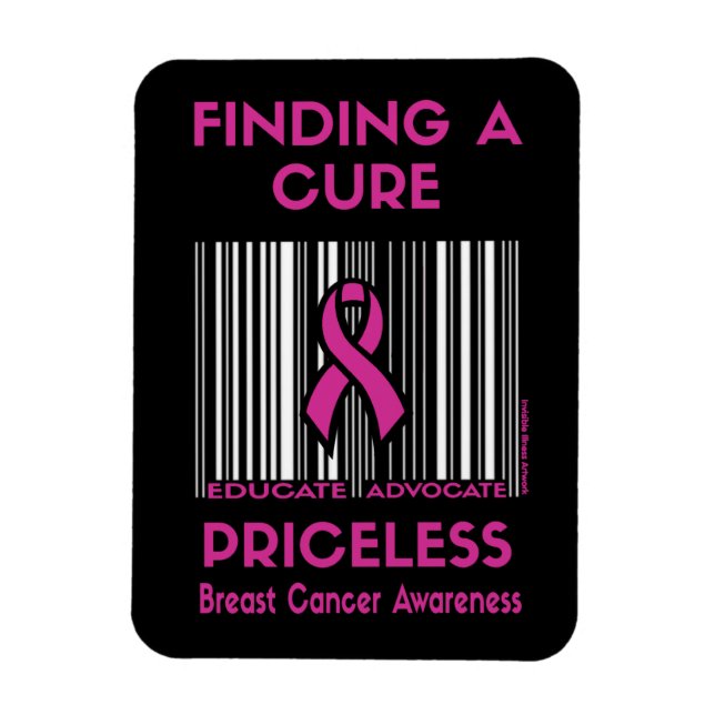PRICELESS... Brustkrebs Magnet (Vertikal)