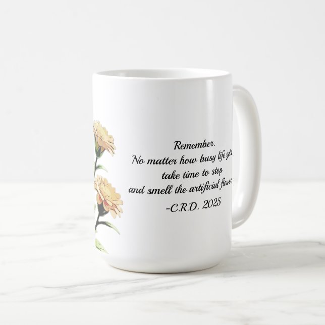 Priceless Motto Kaffeetasse (VorderseiteRechts)