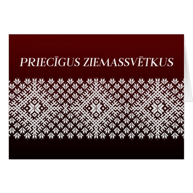 Pricigus Ziemassvetkus Lettisches Weihnachtskonzep (Vorderseite (Horizontal))