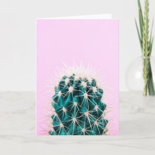 Prickley Cactus pink Karte