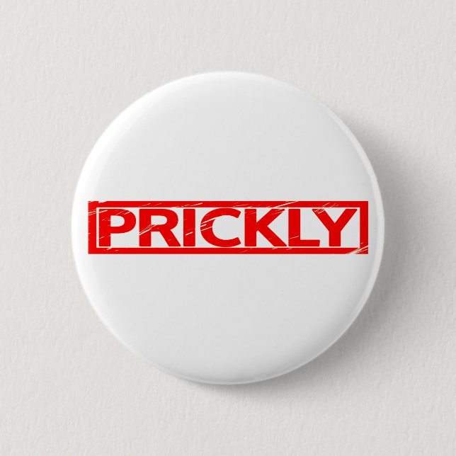 Prickly-Briefmarke Button (Vorderseite)