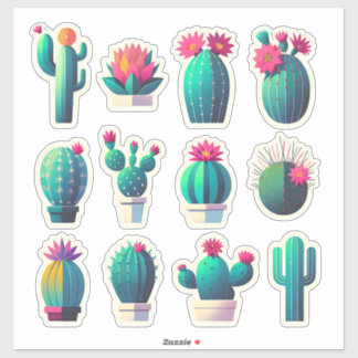 "Prickly & Hübsch - Cactus Collection" Aufkleber