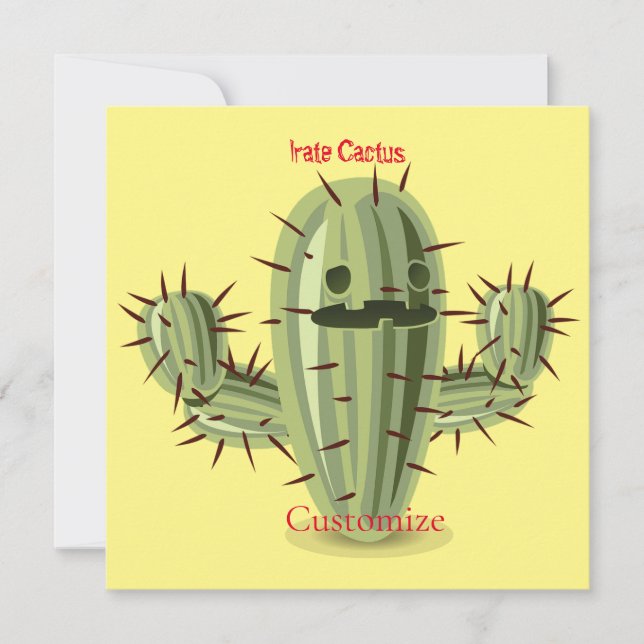 Prickly Irate Cactus Thunder_Cove Einladung (Vorderseite)