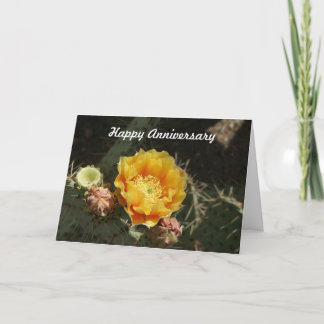 Prickly Pear Bloom Annivers Card Karte