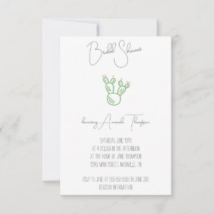Prickly Pear Cactus Bridal Dusche Einladung