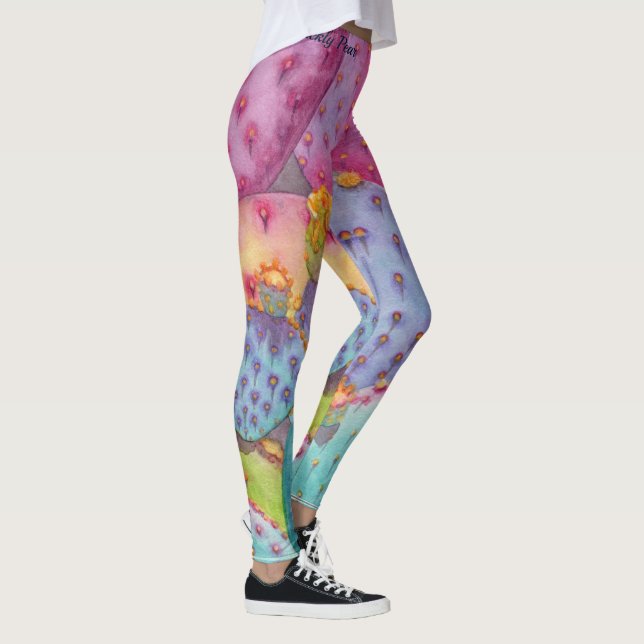 Prickly Pear Cactus Pants Art Workout Leggings (Rechts)