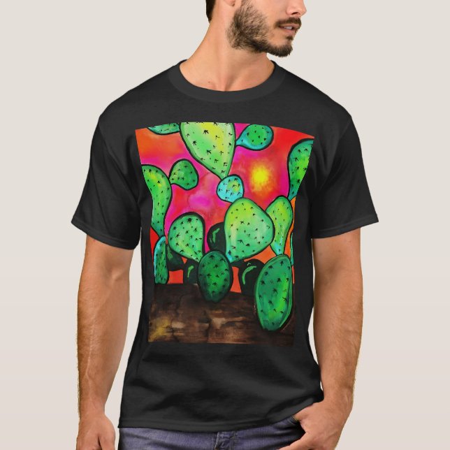 Prickly Pear Cactus T-Shirt (Vorderseite)