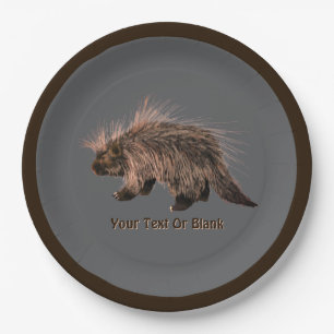 Prickly Porky Pappteller