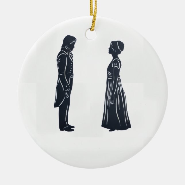 Pride and Prejudice Keramik Ornament (Vorne)