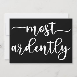 Pride And Prejudice Mr. Darcy - Most Ardently I Einladung