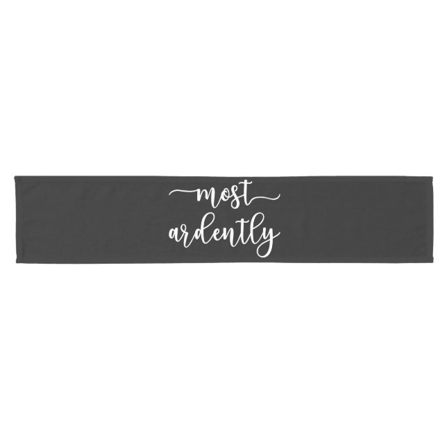 Pride And Prejudice Mr. Darcy - Most Ardently I Kurzer Tischläufer (Horizontal)