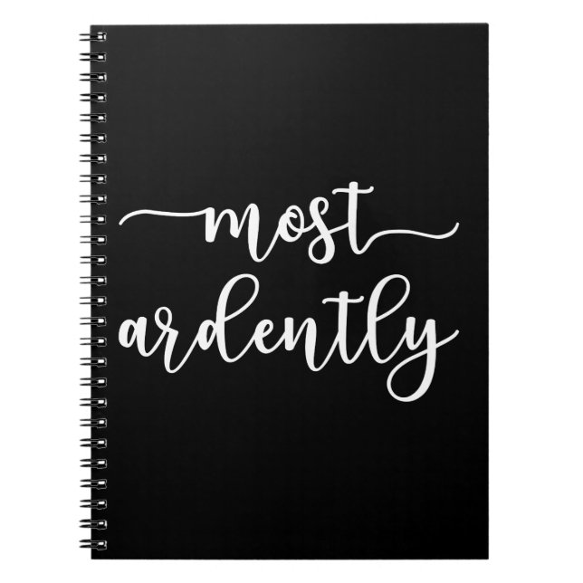 Pride And Prejudice Mr. Darcy - Most Ardently I Notizblock (Vorderseite)