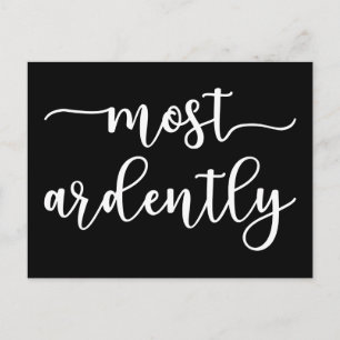 Pride And Prejudice Mr. Darcy - Most Ardently I Postkarte