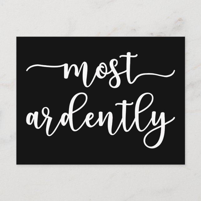 Pride And Prejudice Mr. Darcy - Most Ardently I Postkarte (Vorderseite)