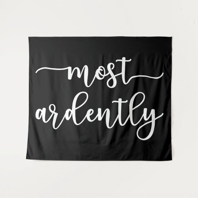 Pride And Prejudice Mr. Darcy - Most Ardently I Wandteppich (Vorderseite (Horizontal))