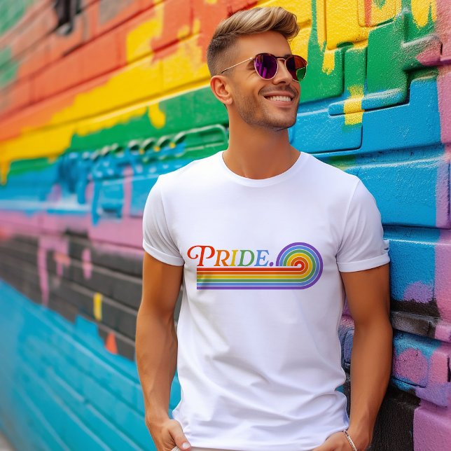 Pride Arc-en-ciel LGBTQ - T-shirt noir pour hommes (Créateur téléchargé)