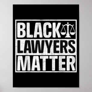 Pride Black Lawyers African History Month Anwälte Poster