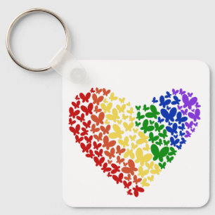 Pride Butterfly Herd - LGBTQ+ Flaggenfarben Schlüsselanhänger