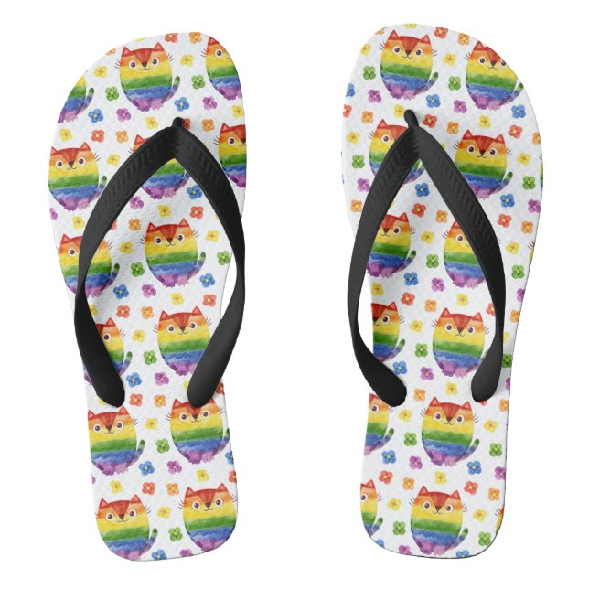 Pride Cat Flip Flops (Fußbett)