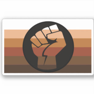 Pride der People of Color (POC) Aufkleber