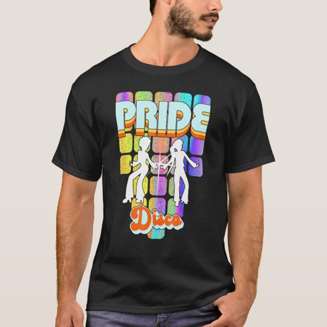 Pride Disco Ladys Rainbow Boogie Dance 70er F T-Shirt (Vorderseite)