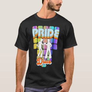 Pride Disco Typ Rainbow Boogie Dance 70er Fun T-Shirt