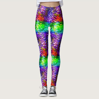 Pride-Festival Regenbogen-Meerjungfrauenschwanz-Ra Leggings