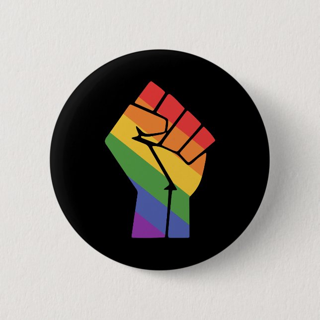 Pride Fist LGBT Design for Equality Button (Vorderseite)