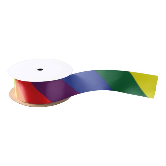 Pride Flag LGBT Satinband (Spule)