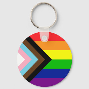 Pride Flag Reboot - trans and POC inclusive Schlüsselanhänger