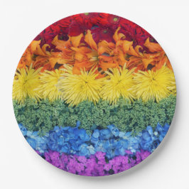 Pride Floral Paper Plate Pappteller