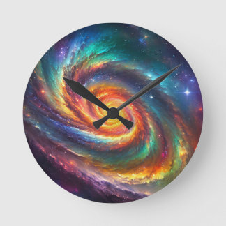 Pride Galaxy -  Runde Wanduhr