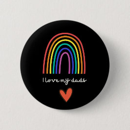 Pride Gay LGBT Vatertag für Papa Regenbogen Button