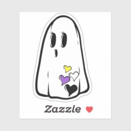 Pride Ghost, nicht binär Aufkleber