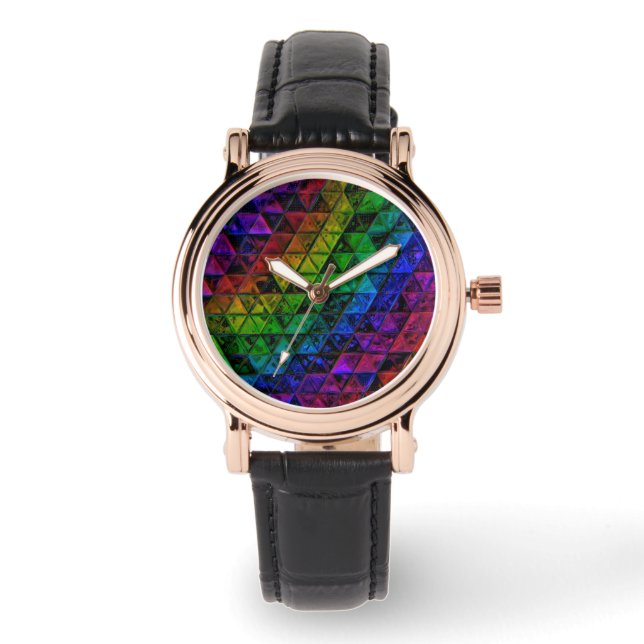 Pride Glass Armbanduhr (Vorderseite)