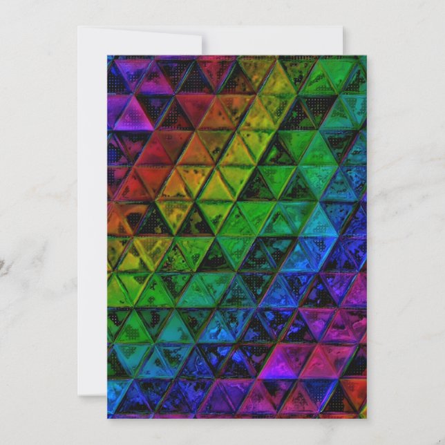 Pride Glass Feiertagskarte (Vorderseite)