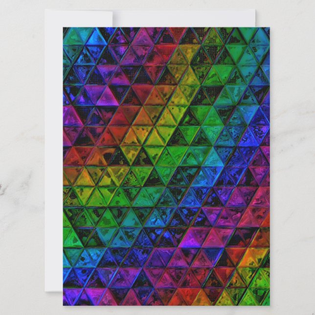 Pride Glass Feiertagskarte (Vorderseite)