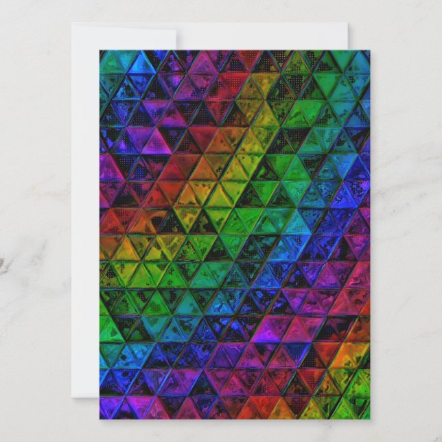 Pride Glass Feiertagskarte (Vorderseite)