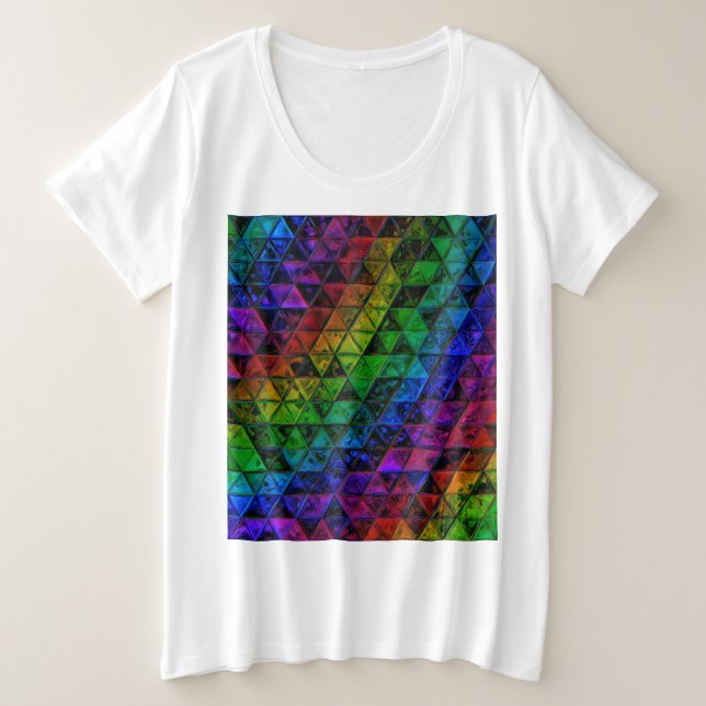 Pride Glass Große Größe T-Shirt (Design vorne)