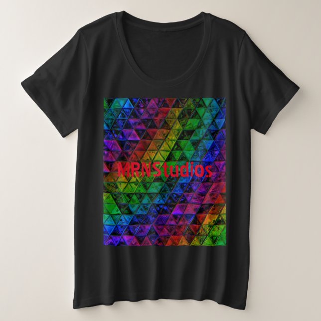 Pride Glass Große Größe T-Shirt (Design vorne)