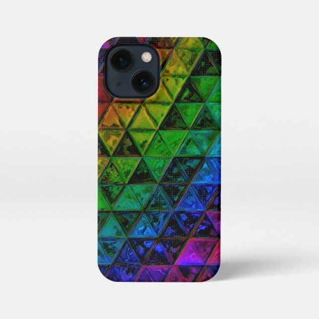 Pride Glass iPhone 13 Mini Hülle (Rückseite)