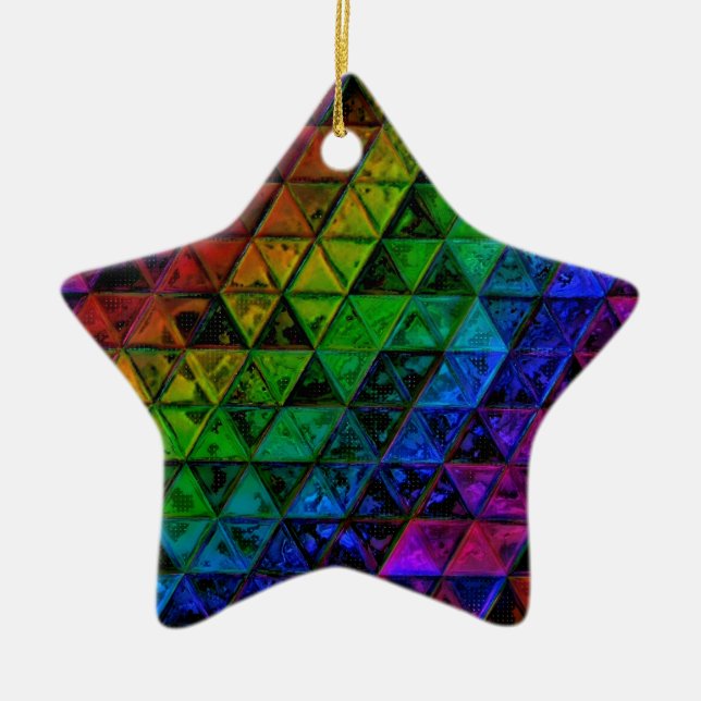 Pride Glass Keramik Ornament (Vorne)