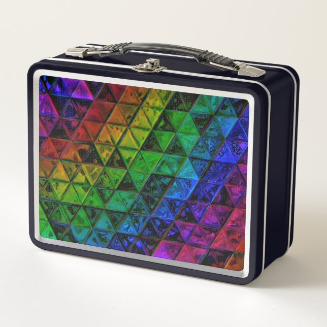Pride Glass Metall Brotdose (Vorderseite)