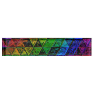 Pride Glass Namensplakette