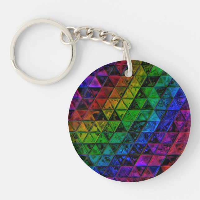 Pride Glass Schlüsselanhänger (Vorderseite)